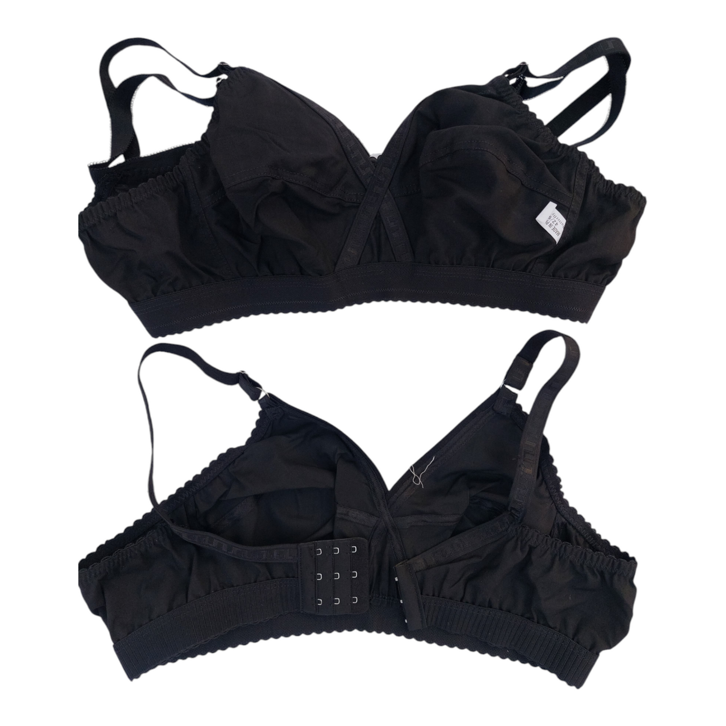 Premium Black Cotton Bra