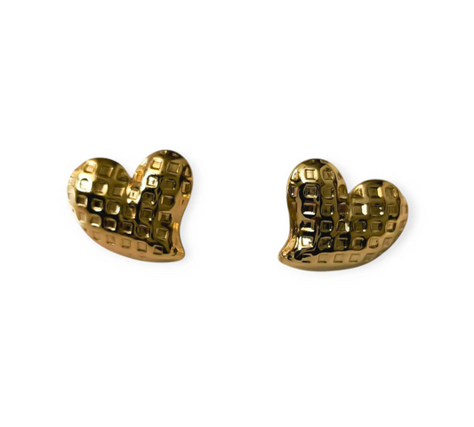 HEART GOLD EARRINGS