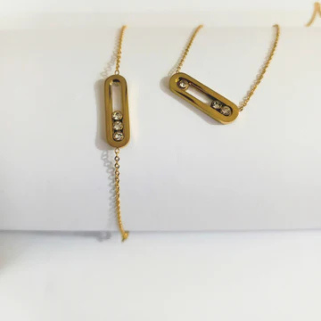 DANCING STONE NECKLACE & BRACELET SET