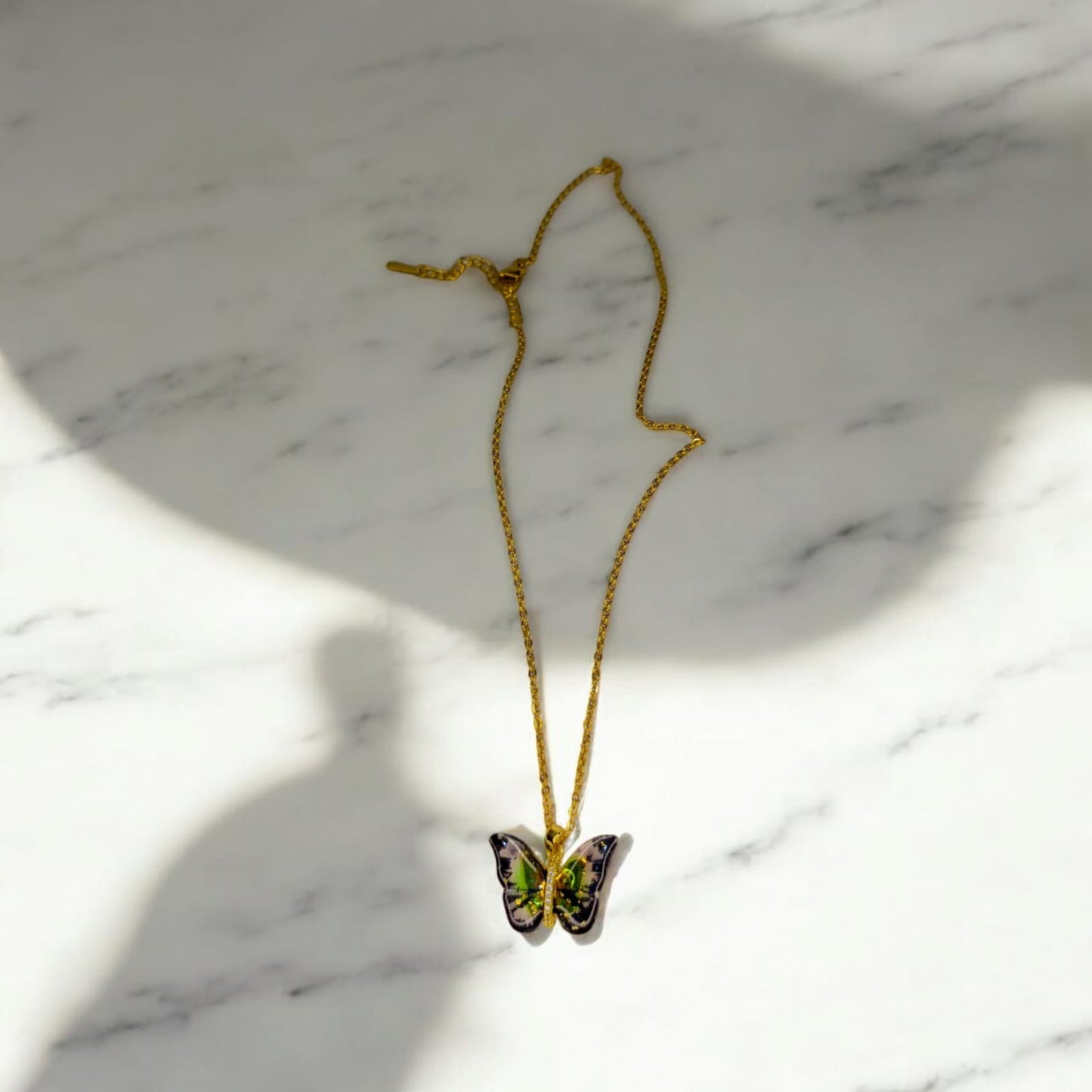 CRYSTAL BUTTERFLY NECKLACE