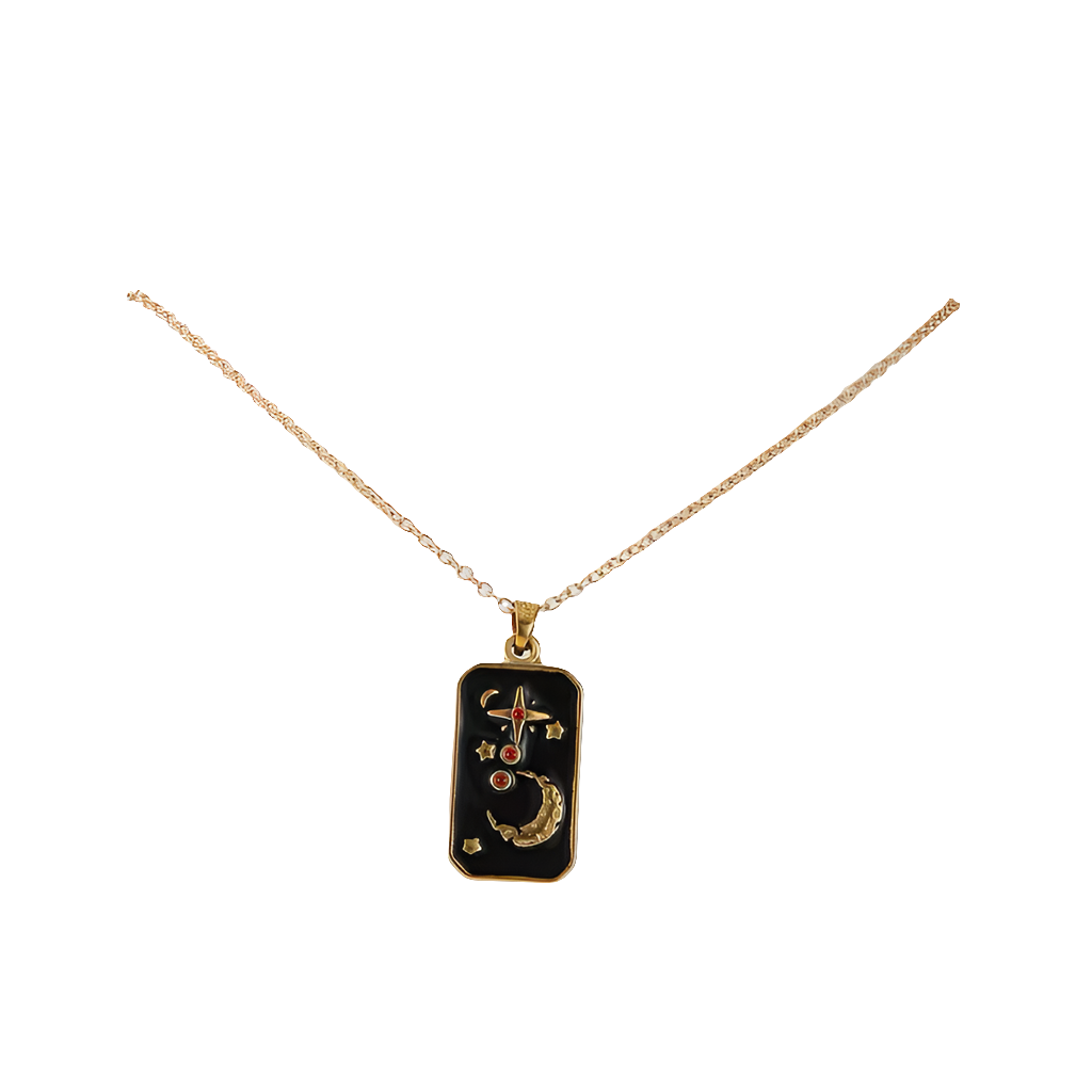 BLACK MOON NECKLACE