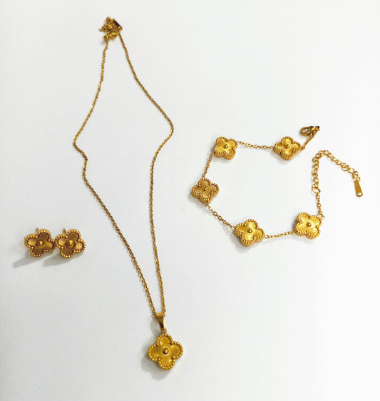 18K GOLDEN CLOVER COMPLETE SET