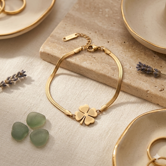 CLOVER SNAKECHAIN BRACELET
