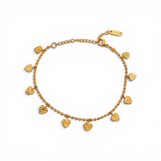HEART COIN ANKLET