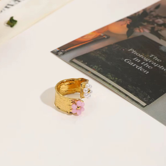 FLOWER RING ADJUSTABLE