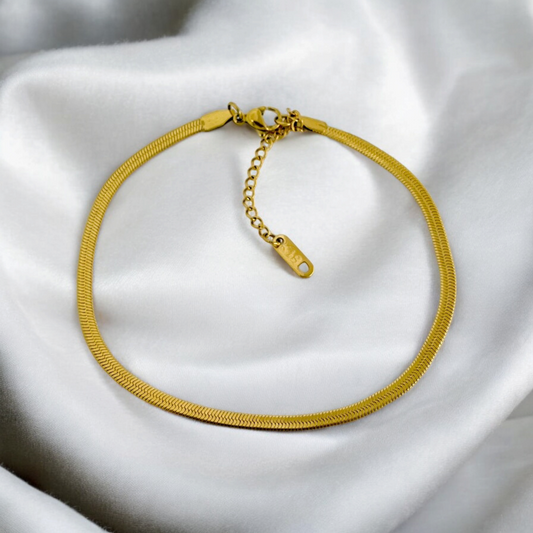 SNAKE BONE CHAIN ANKLET