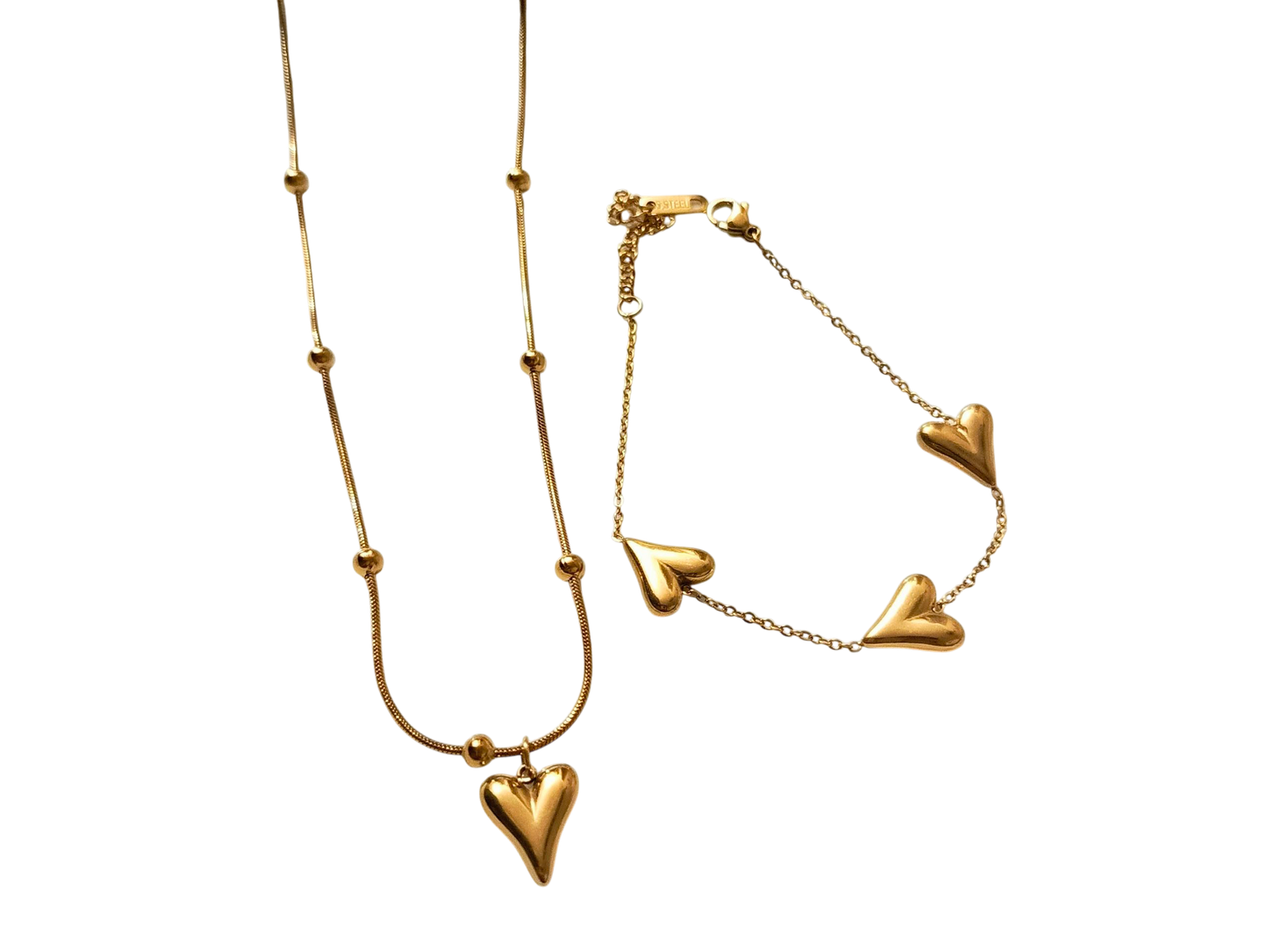 Heart Necklace Set