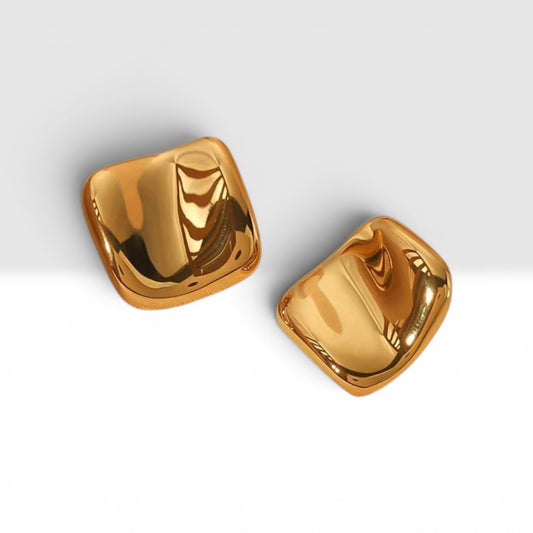 GOLDEN SQUARE EARRINGS