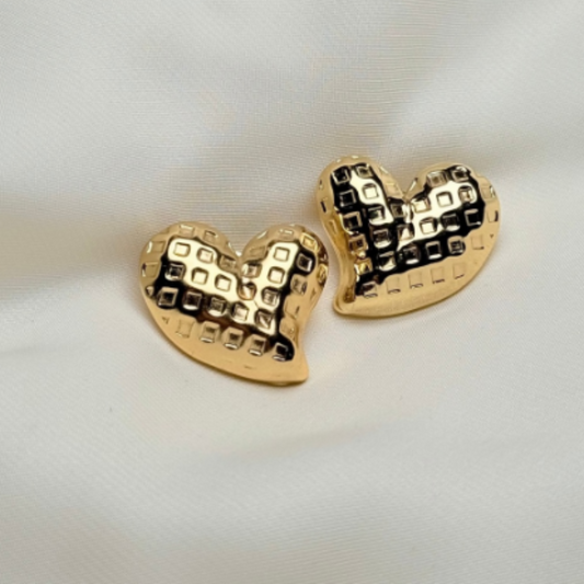 HEART GOLD EARRINGS