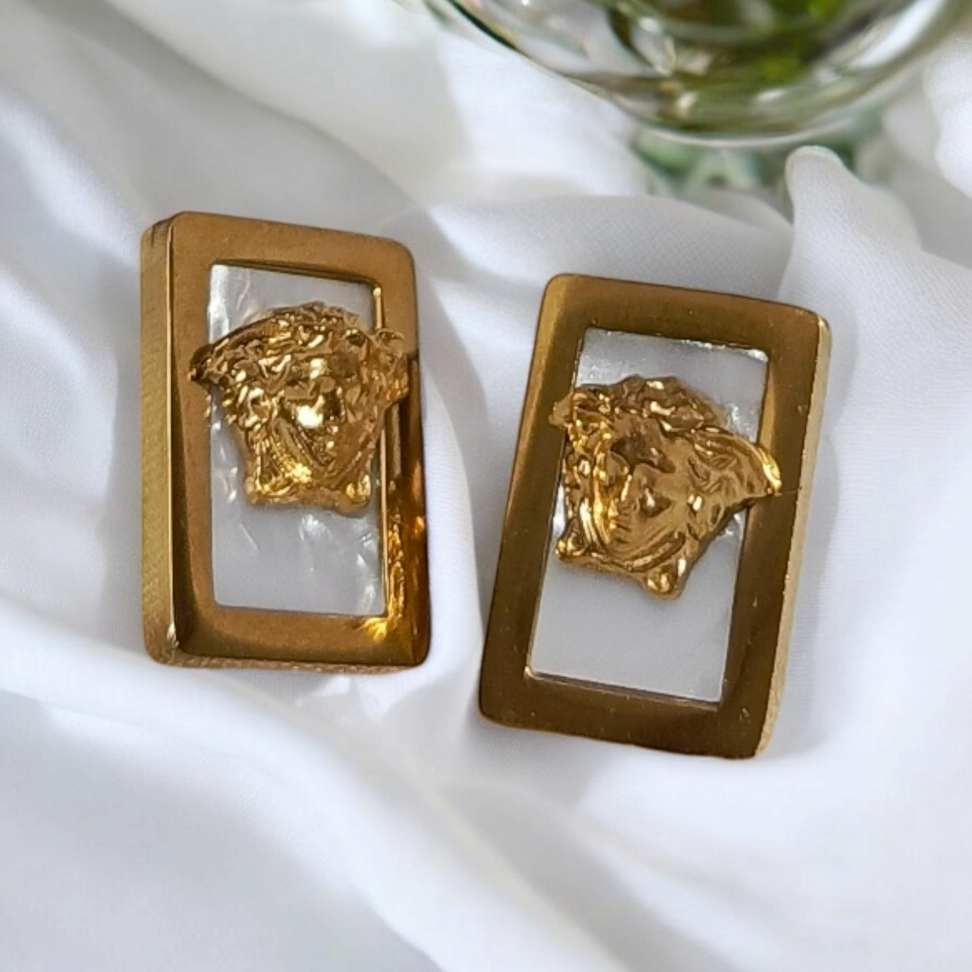 BRANDED EARRING STUDS