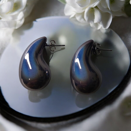 Black Hoop Earrings - Handcrafted Fine Jewelry with Premium Quality