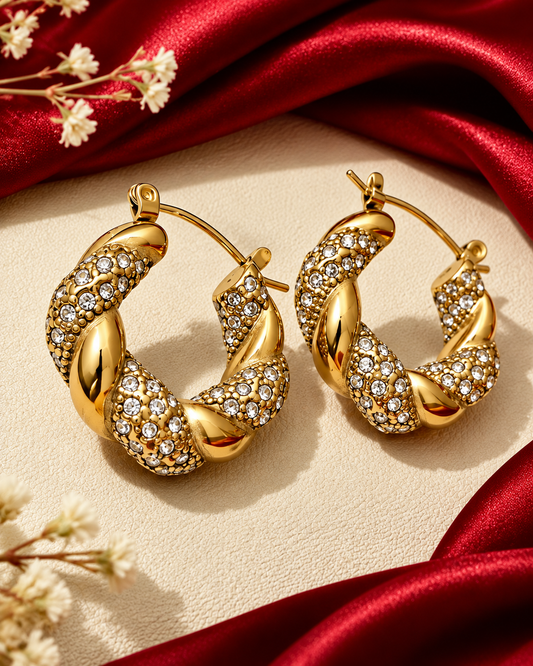 AURORA TWIST HOOPS
