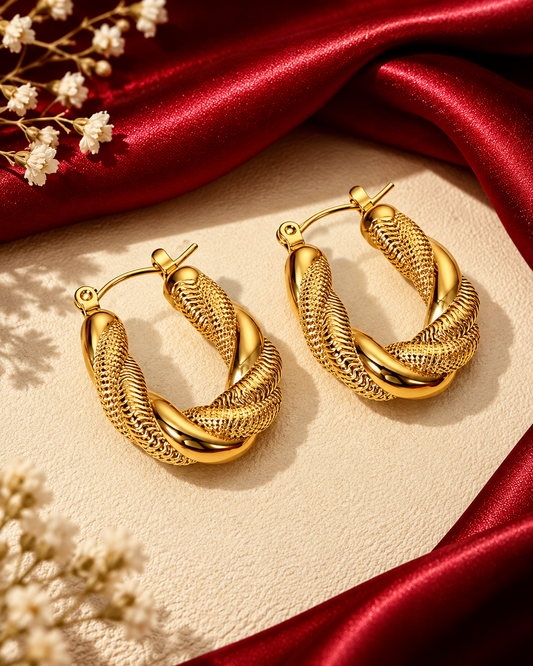 NISHA HOOP EARRINGS