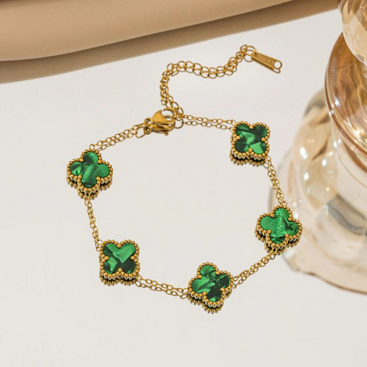 GREEN CLOVER BRACELET
