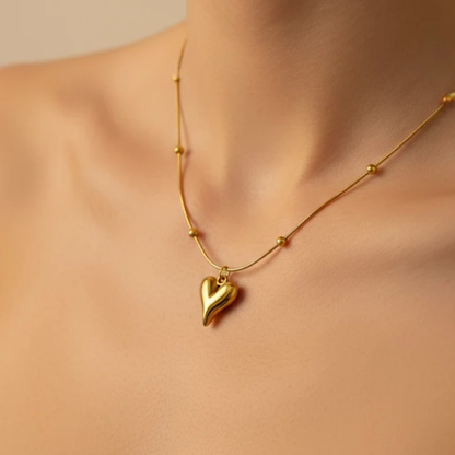 LOVE LOCKED HEART NECKLACE