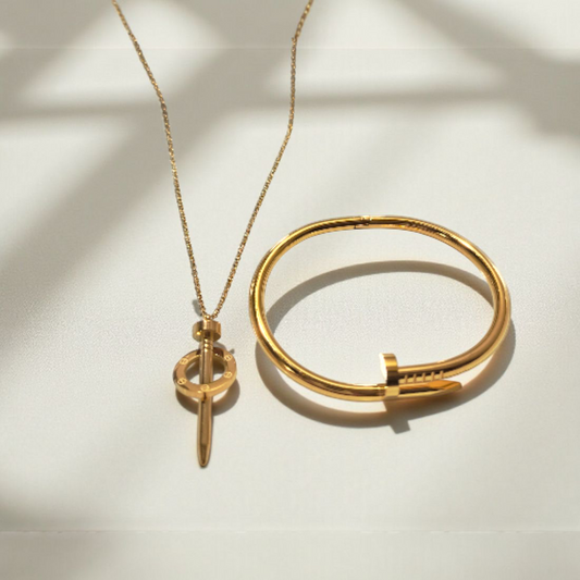 NAIL BANGLE & NECKLACE