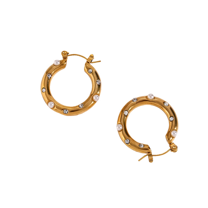 PEARL STUDDED EARRINGS