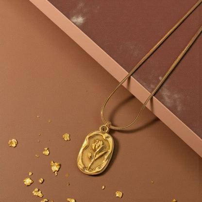 18K GOLD PLATED TULIP PENDANT (GOLDEN)