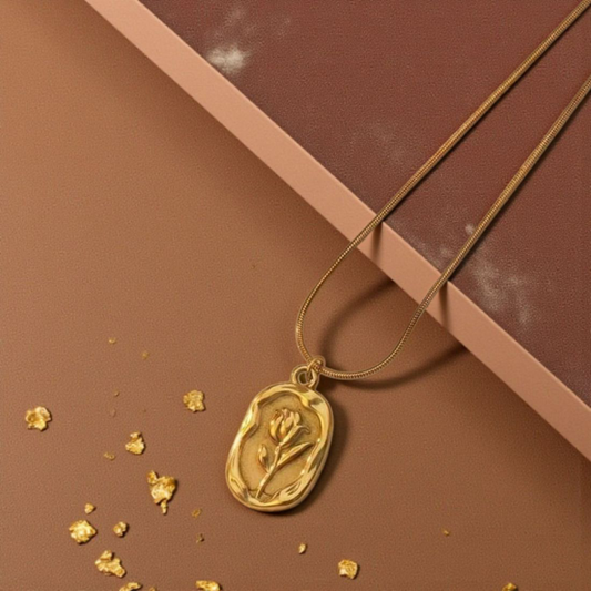 18K GOLD PLATED TULIP PENDANT (GOLDEN)