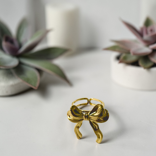 RIBBON BOW RING