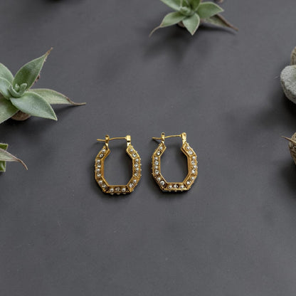 LUXURY DIAMOND EARRINGS 925 SILVER