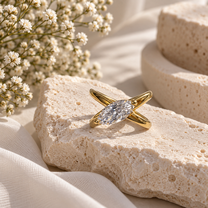 REGAL DIAMOND ADJUSTABLE RING