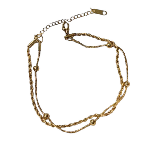 DOUBLE LAYER ANKLET