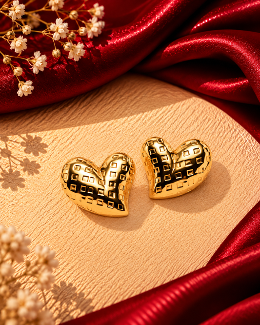 HEART GOLD EARRINGS