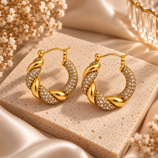 AURORA TWIST HOOPS