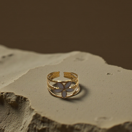 FLORAL RING ADJUSTABLE
