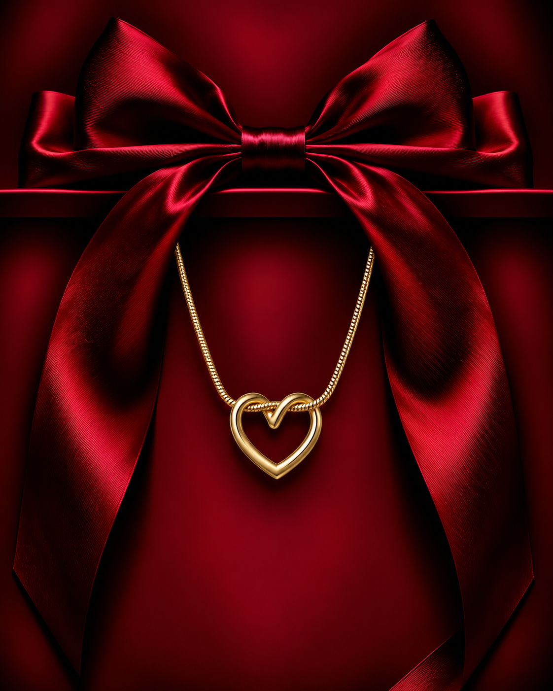 HOLLOW HEART NECKLACE