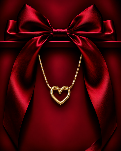 HOLLOW HEART NECKLACE