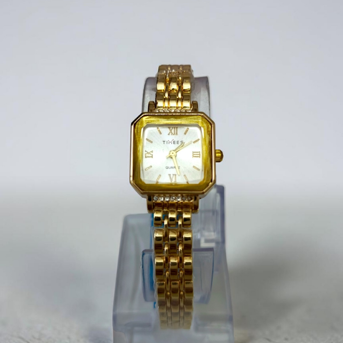 TIMEES WATCH WHITE DIAL TWO TONE