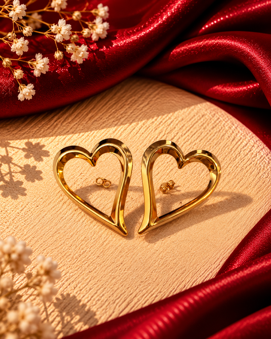 BOLD HEART EARRINGS