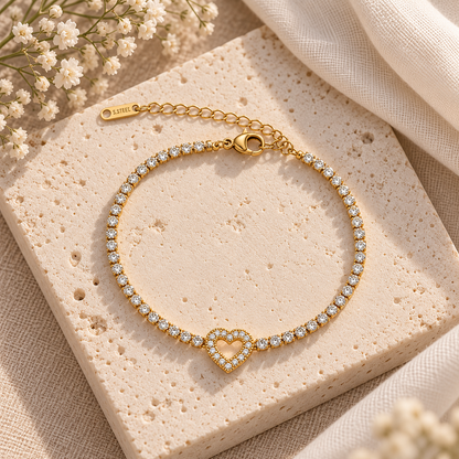 DIAMOND HEART BRACELET