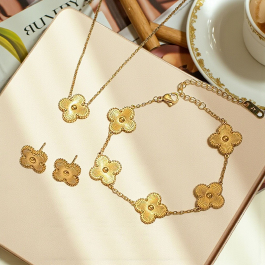 18K GOLDEN CLOVER COMPLETE SET