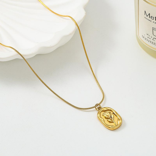 18K GOLD PLATED TULIP PENDANT (GOLDEN)