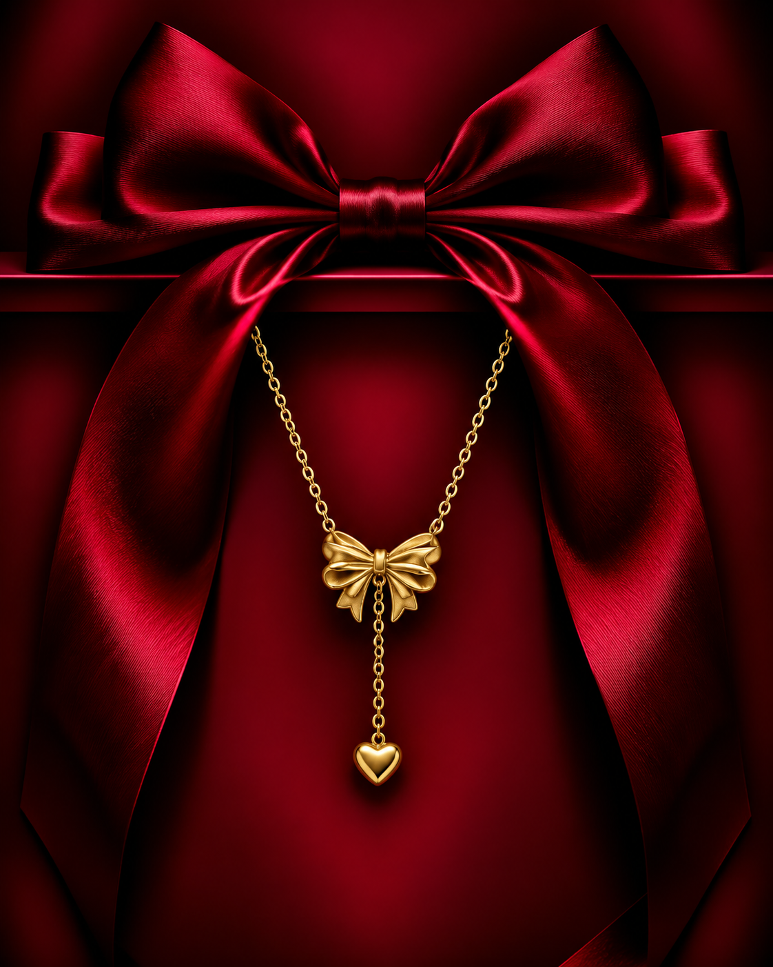 ELEGANT BOW NECKLACE