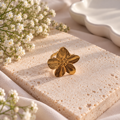 THE FLOWER RING ADJUSTABLE