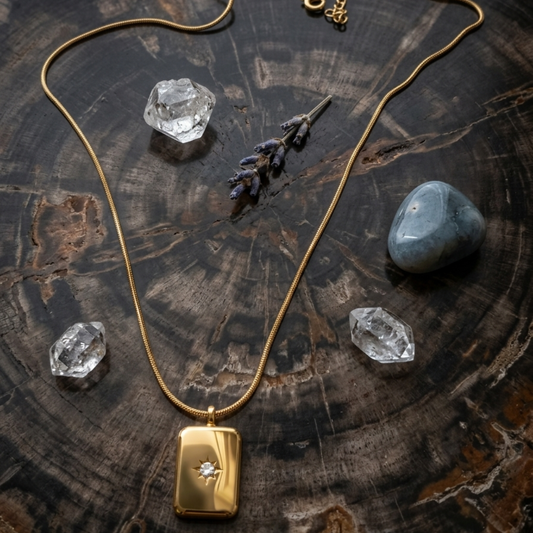 GOLDSUN BAR NECKLACE