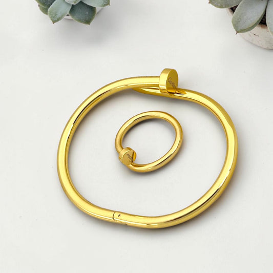 NAIL BANGLE AND RING SET
