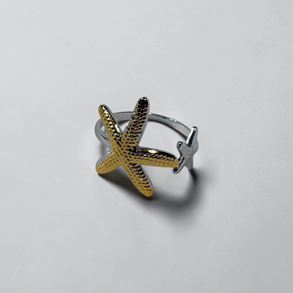 LUXE 316L GOLD SILVER STAR