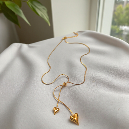 FLEXIBLE DUAL HEART NECKLACE