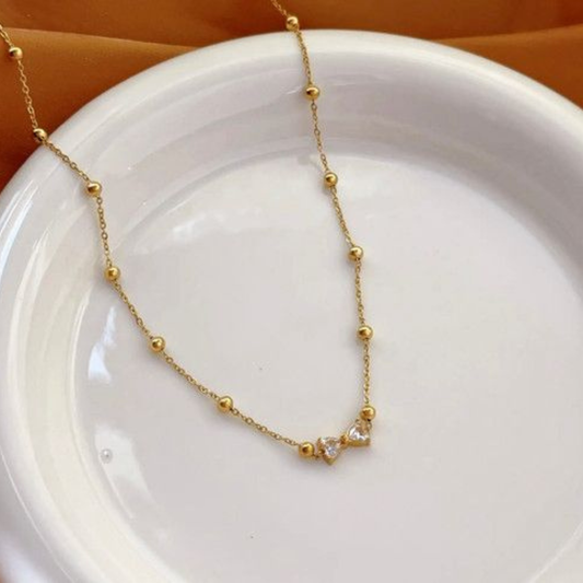DIAMOND BOW NECKLACE
