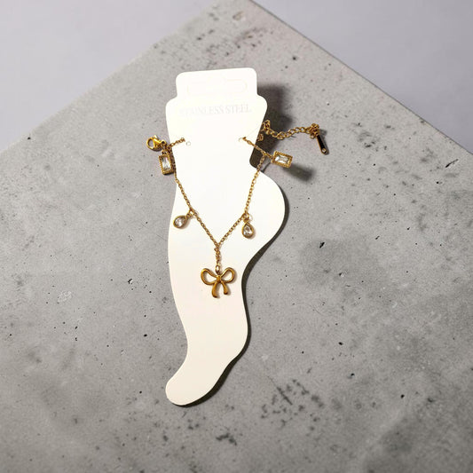 POOKIE BOW ANKLET