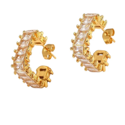 SQUARE DIAMOND EARRINGS
