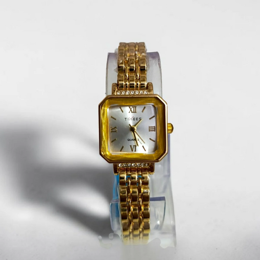 TIMEES WATCH GOLDEN DIAL