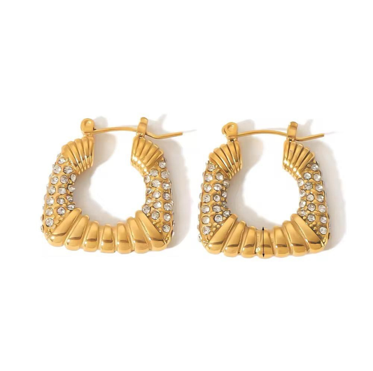 DIAMOND HOOP EARRINGS