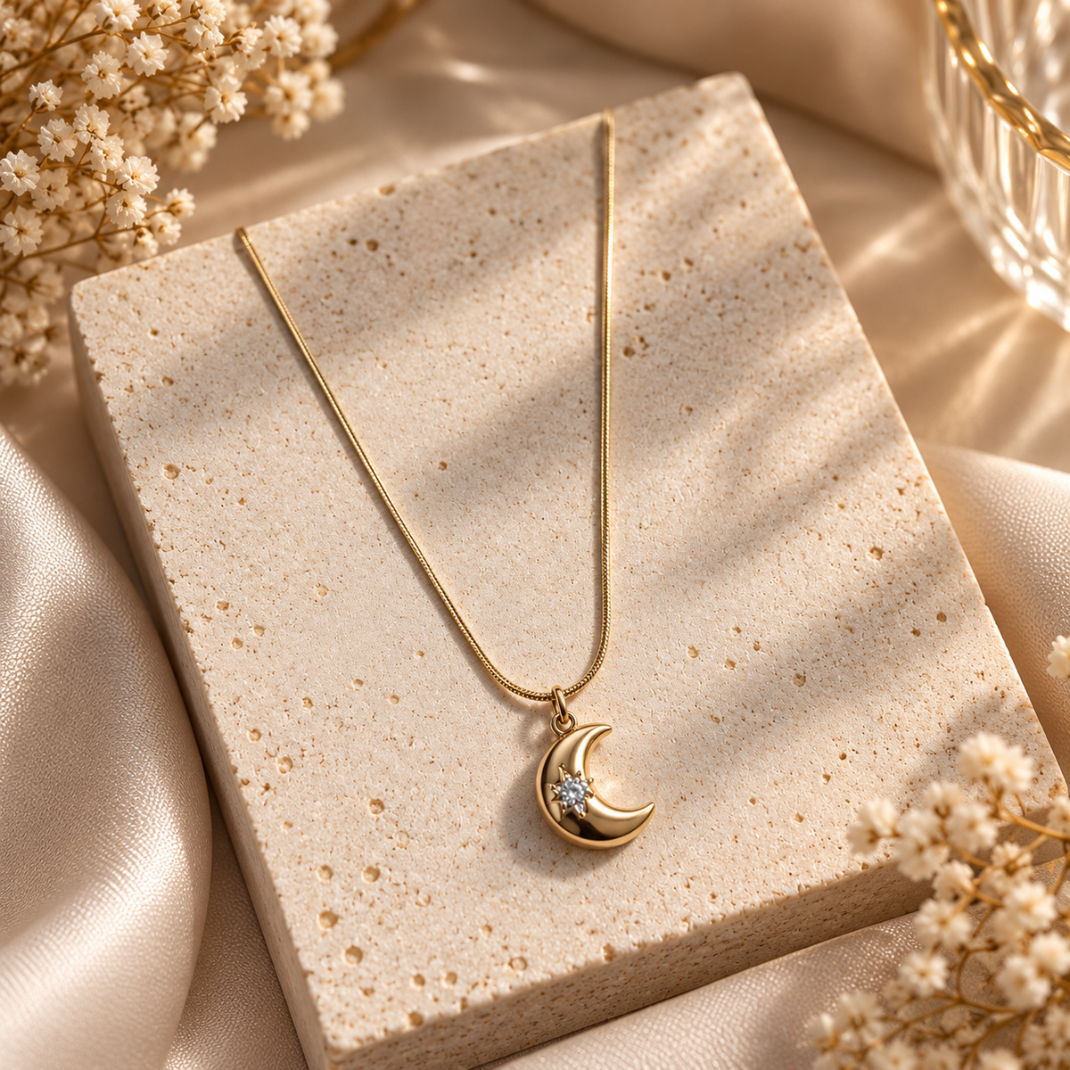 MOON GOLD NECKLACE