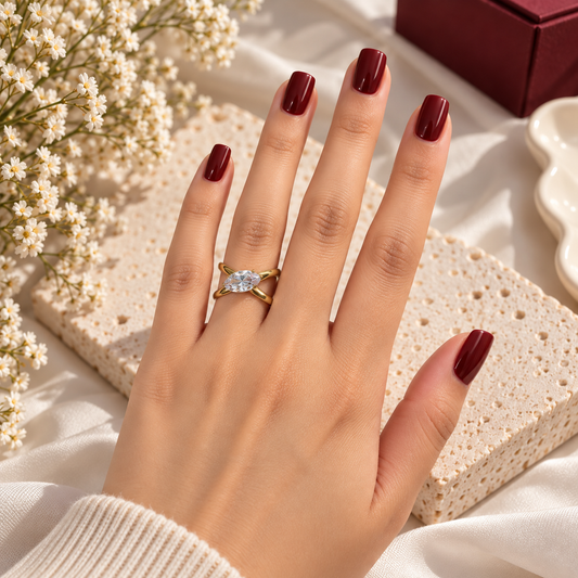 REGAL DIAMOND ADJUSTABLE RING